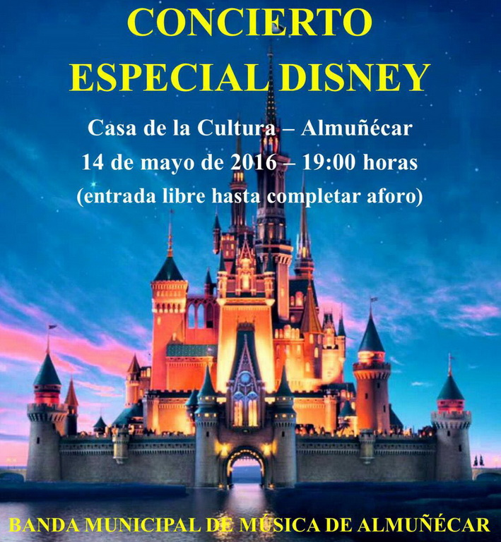 Las bandas de las películas infantiles de Disney sonarán este sábado en Almuñécar, a cargo de la Banda Municipal de Música.